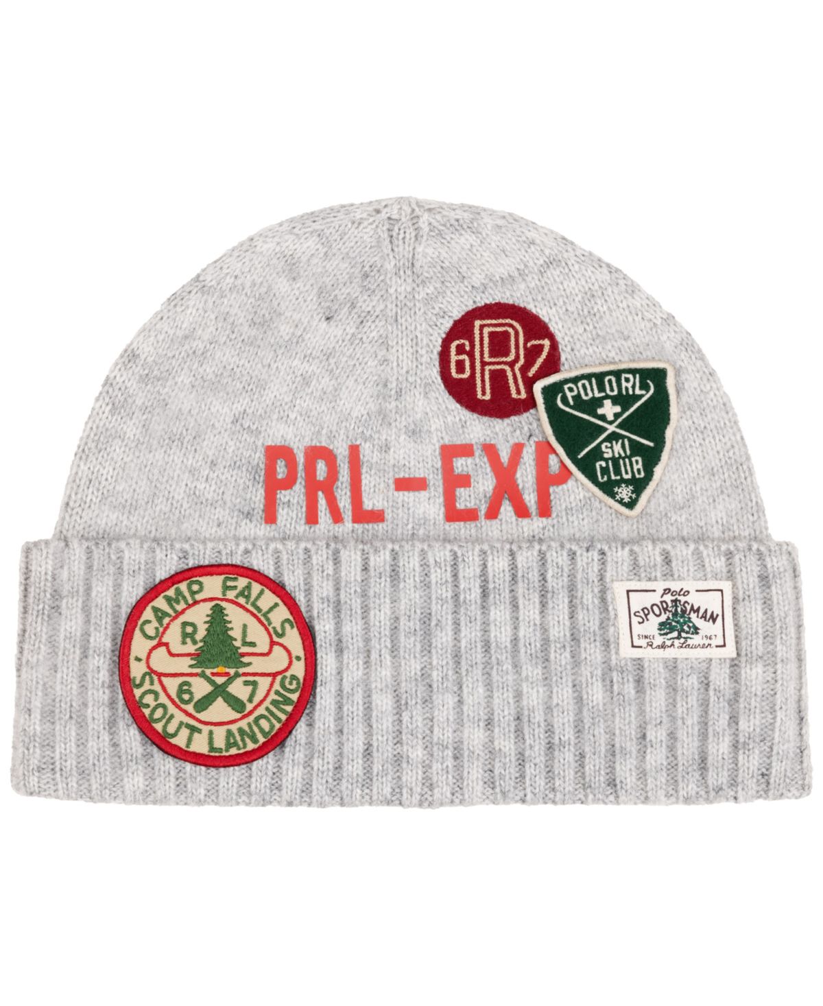 Мужская шапочка с нашивкой 