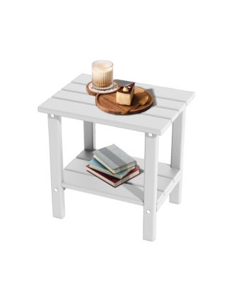 Double Layer Outdoor Side Tables  HDPE  Allweather  Adirondack Table