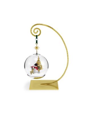 Snowman and Forest Friends Snow Globe Ornament