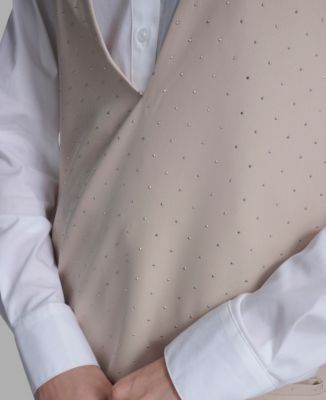 Women's Long Sleeve Twofer Vest Shirt Dress