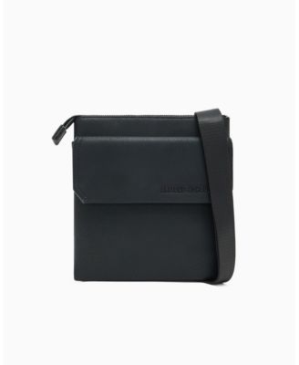 Men's Faux-Leather Crossbody Bag
