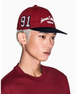 A|X Armani Exchange - Men's Color Block Wording Cap