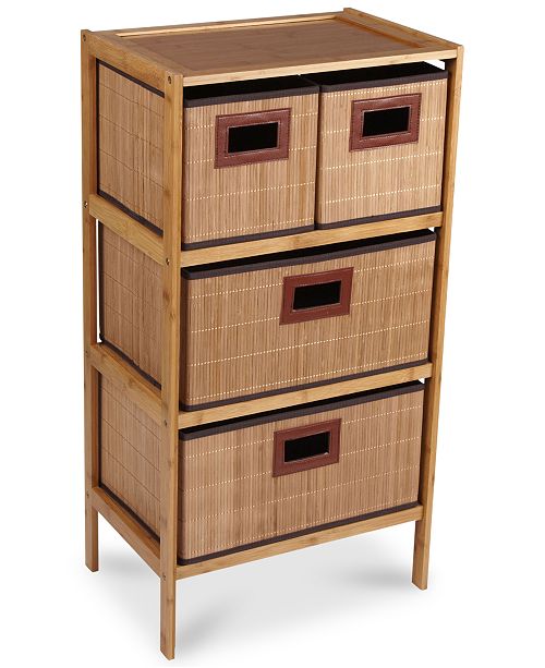 Household Essentials Bamboo 4 Drawer Storage Chest Reviews