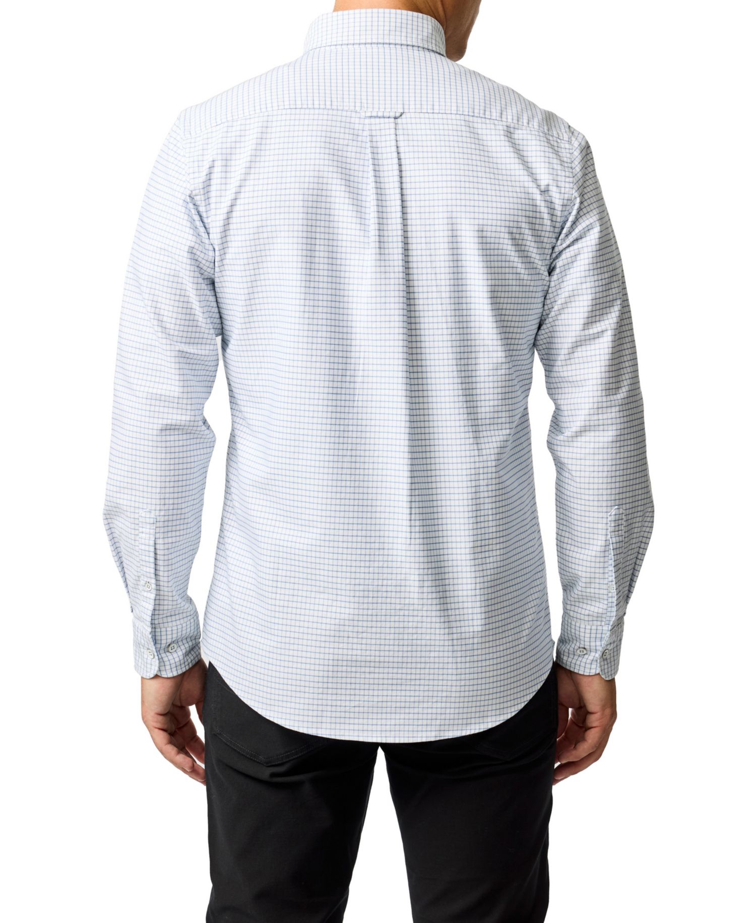 Men's Oxford Riverhead Check Sports Fit Cotton Shirt