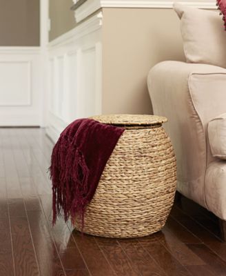 Large Water Hyacinth Storage Basket 