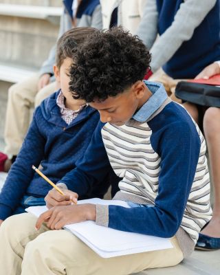 Little and Big Boys' Organic Long Sleeve Raglan Sweater