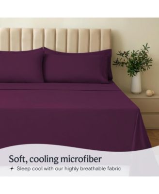 Silky Soft Cooling Deep Pocket 4-Pc. Sheet Set, California King