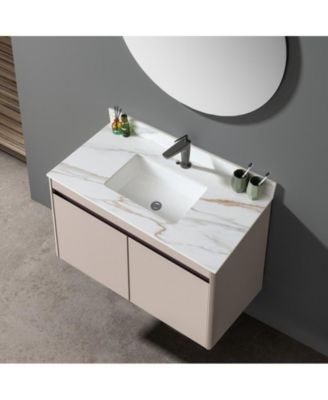 CASAINC Marble 43" Undermount Sink Bathroom Vanity Top