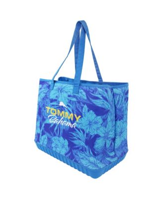 Water-Repellent Tote with Pouch – Tropical Floral Print