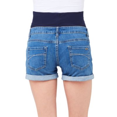 Maternity Denim Shorty Shorts