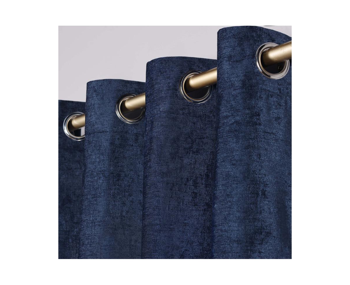 Superior Noor Chenille Semi-Blackout Machine Washable Curtains, Set of 2 Panels