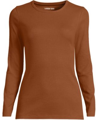 Women's Tall Long Sleeve Micro Rib T-Shirt