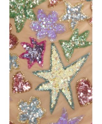 Women's Embellished Halter Neck Mini Dress