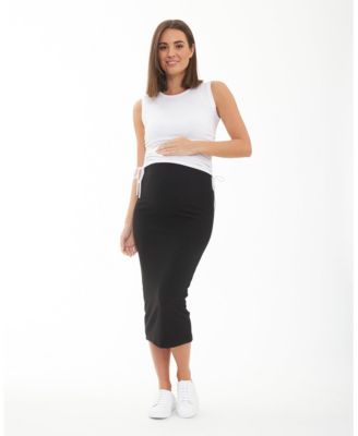 Maternity Ribbed Knit Skirt