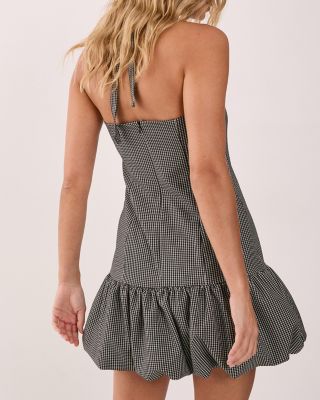 Women's Structured Puffball Bandeau Mini Dress