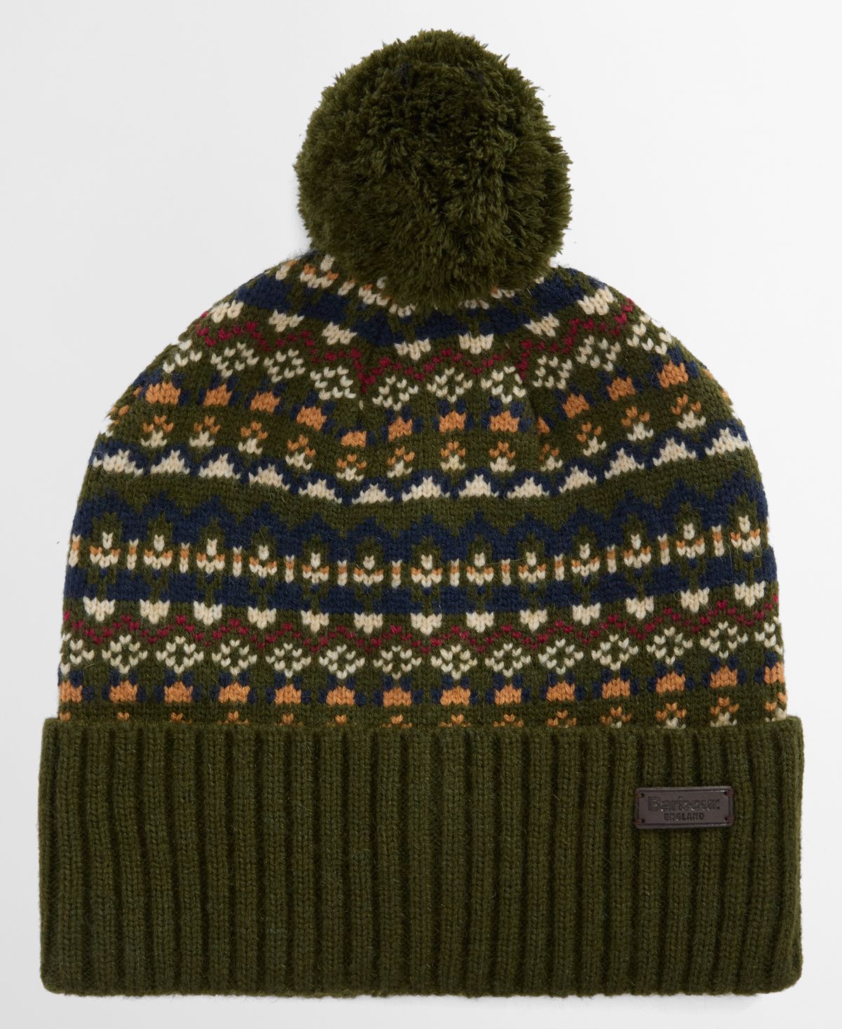 Мужская шапочка-бини Marlow Fair Isle с помпоном
