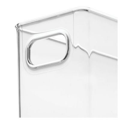 Set of 4 Pantry Storage Bins with Handles - Clear