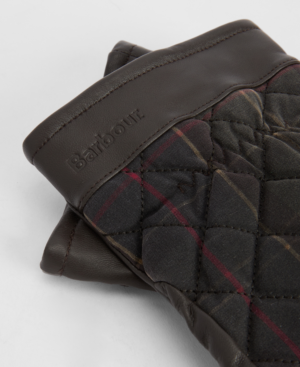 Barbour Men's Darwen Quilted Tartan Gloves