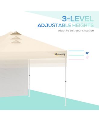 10' Pop-Up Foldable Gazebo with Roller Bag Sidewall