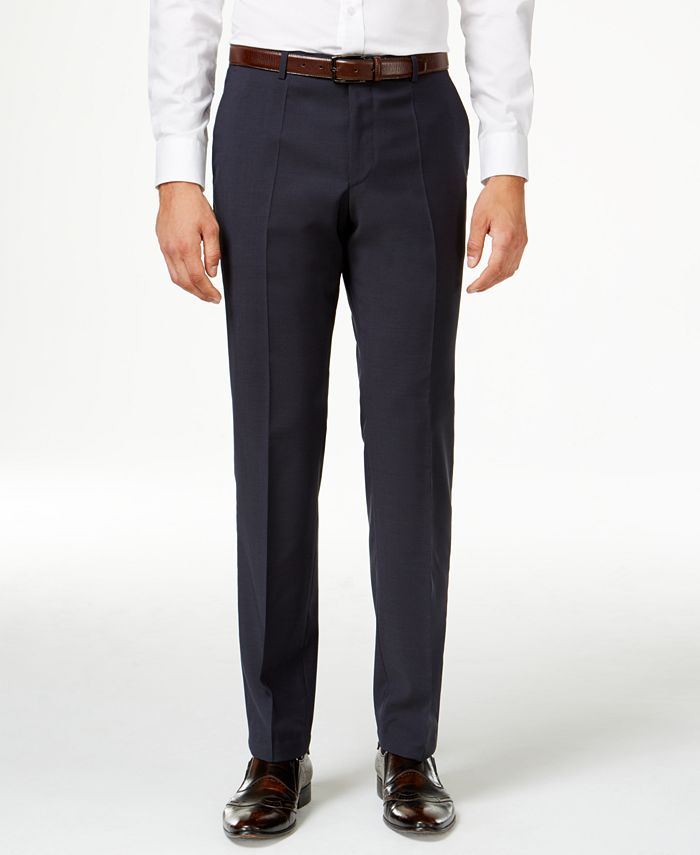 HUGO HUGO Men's Navy Slim-Fit Pants - Macy's