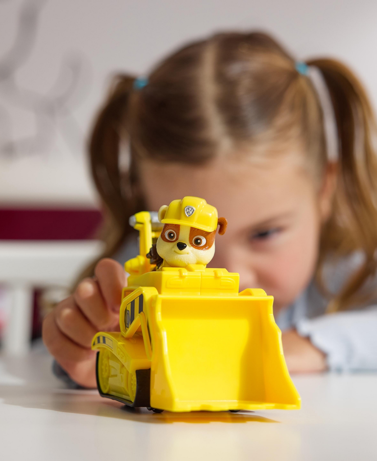 Paw Patrol Rubble's Bulldozer Truck Toy In Yellow