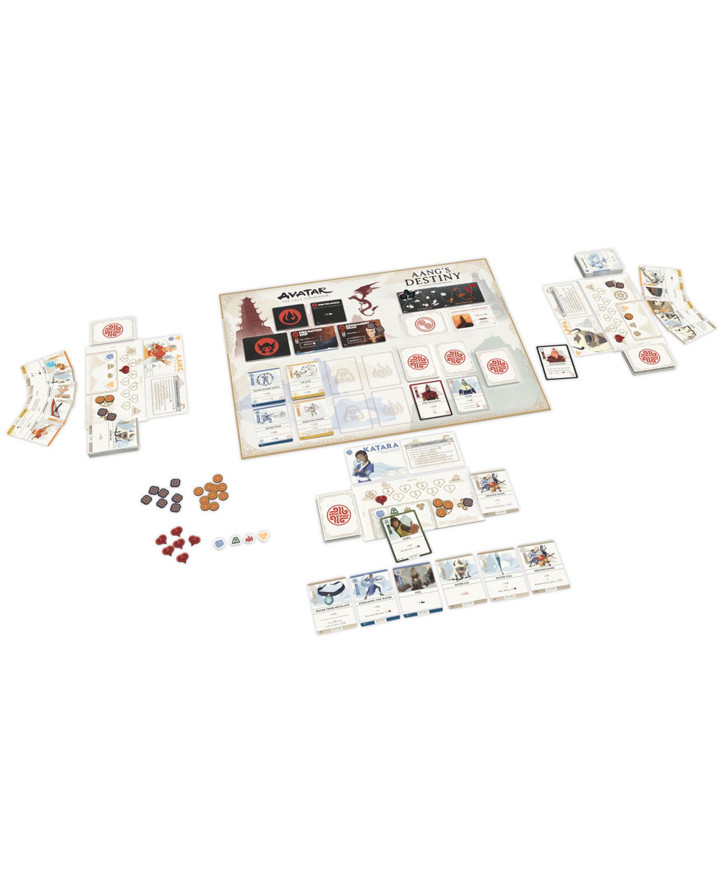 Детская настольная игра USAopoly Opoly Cooperative Deck-Building Aang's Destiny Board Game, Ages 10+ — фото 12