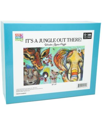 Wooden Jigsaw Puzzle It's A Jungle Out There, 599 Pieces