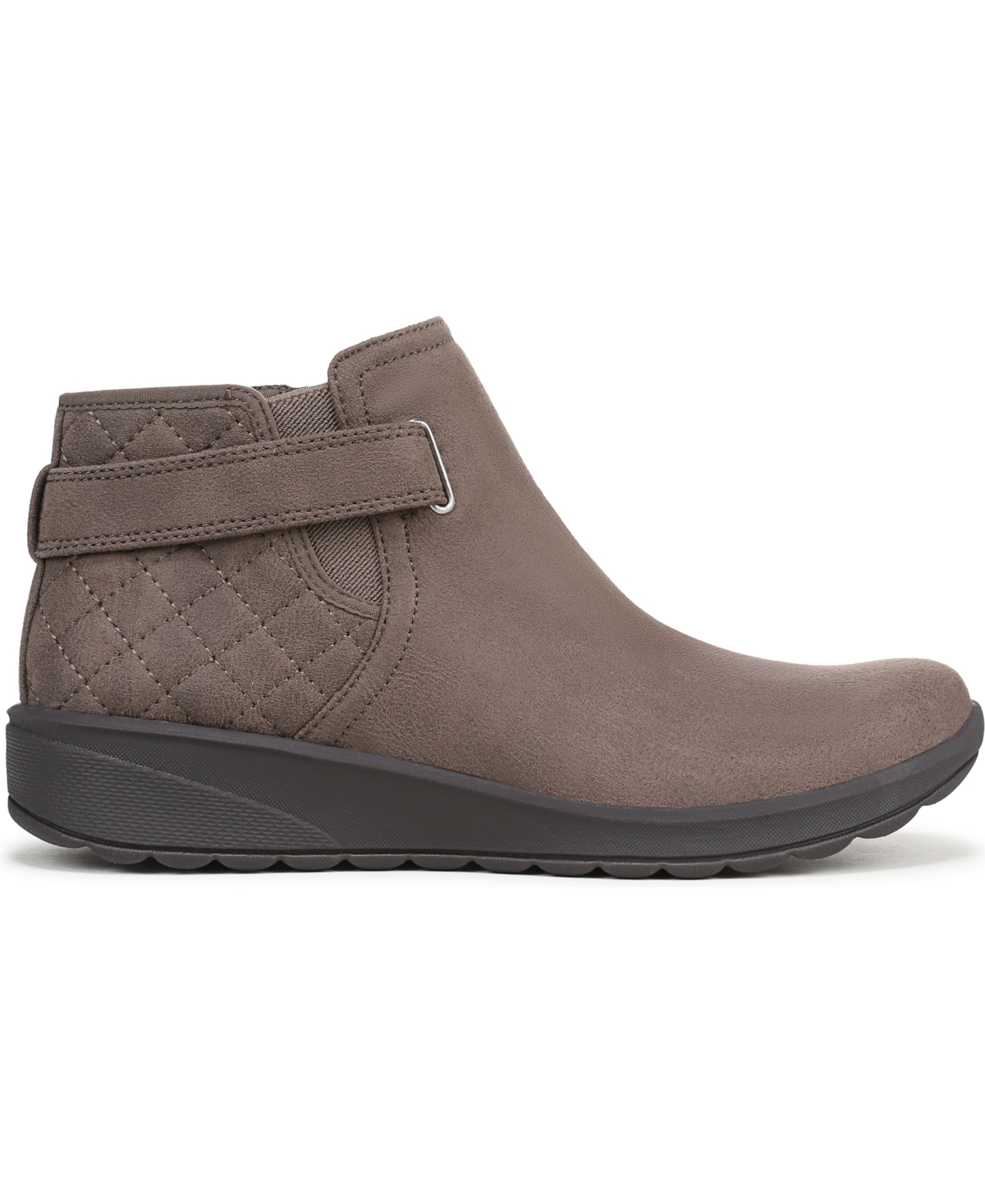 Lifestride Women's Gaze Washable Zipper Short Booties In Brown