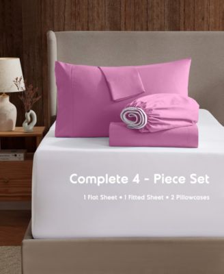 Premier Collection Deep Pocket 4 Piece Sheet Set, Queen