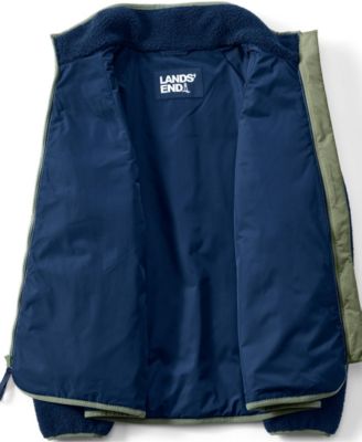 Plus Size Mixed Media High Pile Fleece Jacket