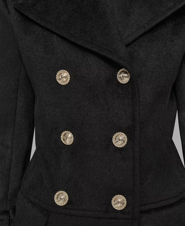 Women's Dropped Waist Peacoat - thumbnail 9