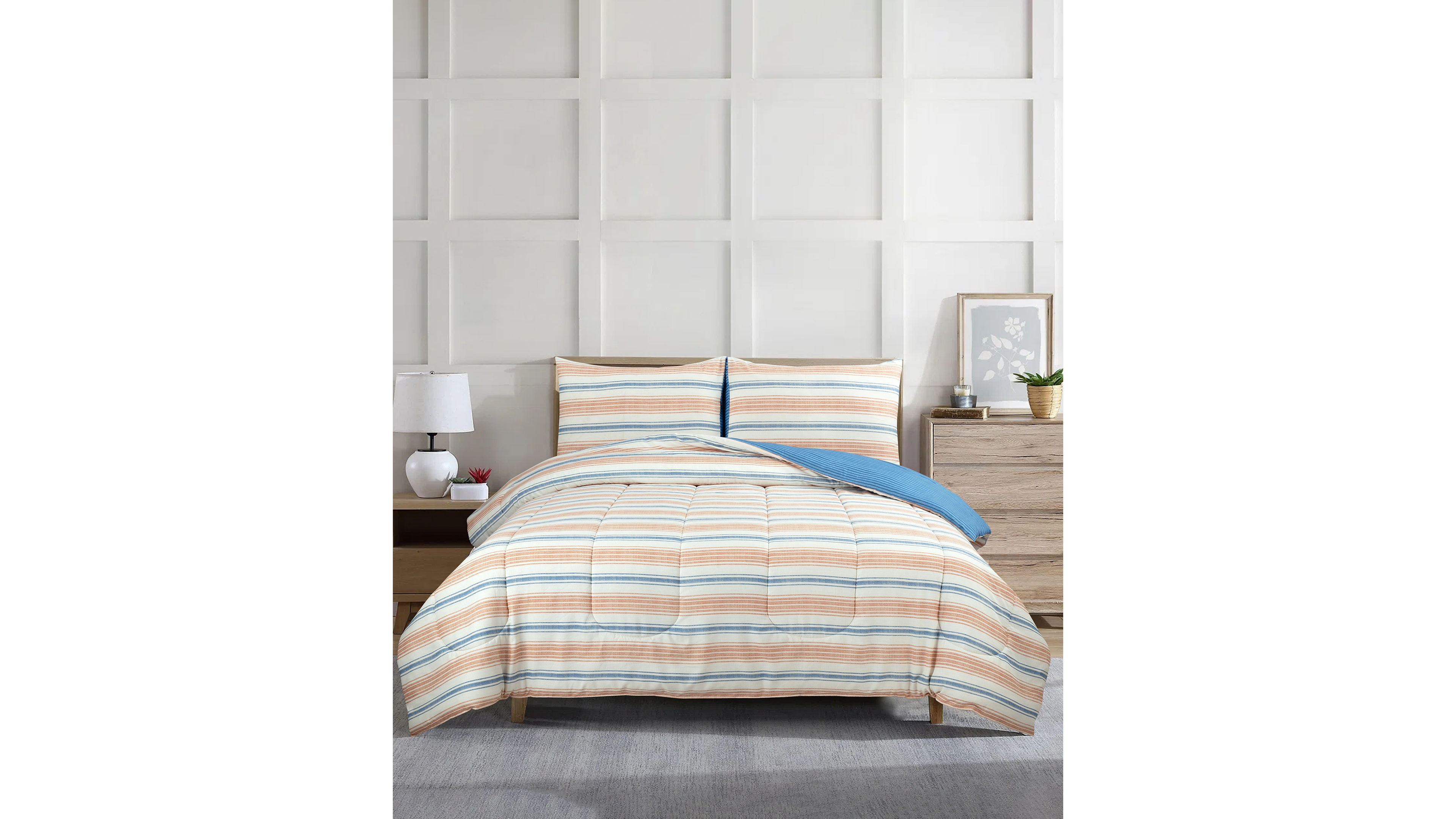Liberty Mills Cloud Stripe 3-Pc. Comforter Sets