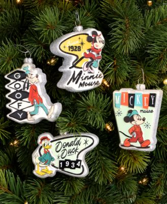 Disney | Macy's - Mickey & Friends Ornaments, Set of 4