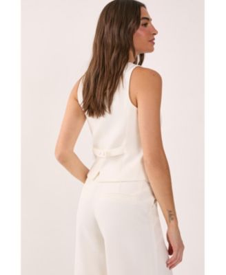 Women's Button Front Tailored Waistcoat