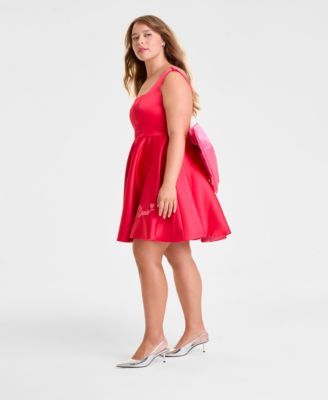 Plus Size Minnie Mouse Bow Fit & Flare Mini Dress, Macy's Exclusive