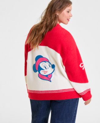 Plus Size Minnie Mouse Cardigan Embellished with Crystals by Swarovski&reg;, Macy's Exclusive