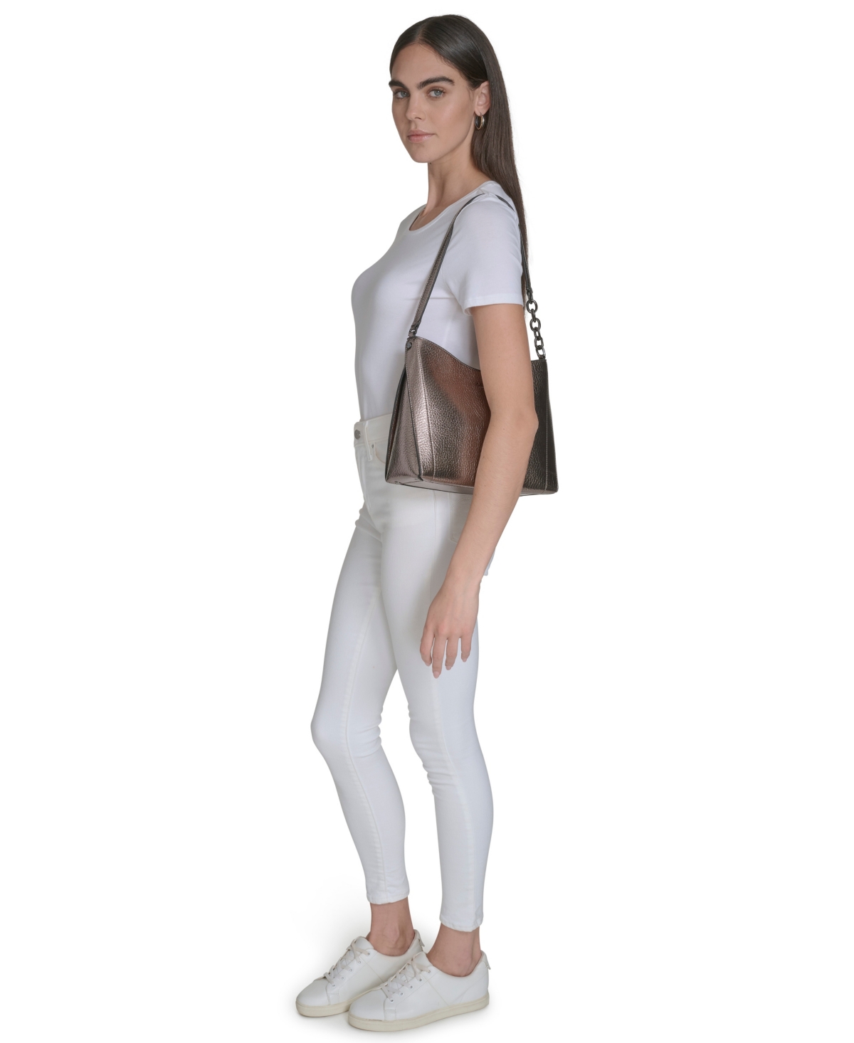 Calvin Klein Women's Nova Mini Shoulder Bag In Gray