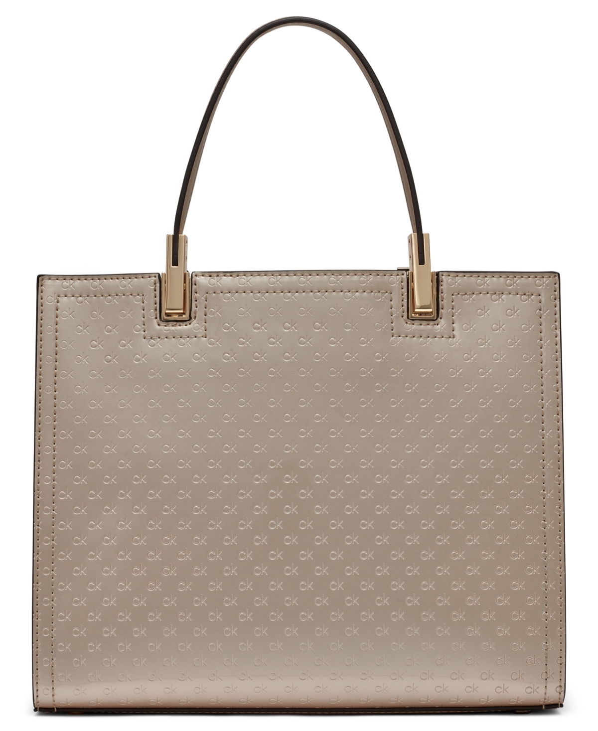Calvin Klein Women's Verne Small Satchel Bag In Silver