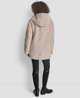 Petite Hooded Toggle Coat