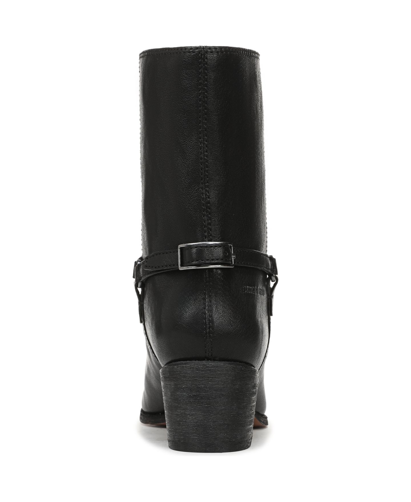 Женские ботинки Franco Sarto Kian Round Toe Pull On Short, цвет: Чёрный кожаный — фото 3