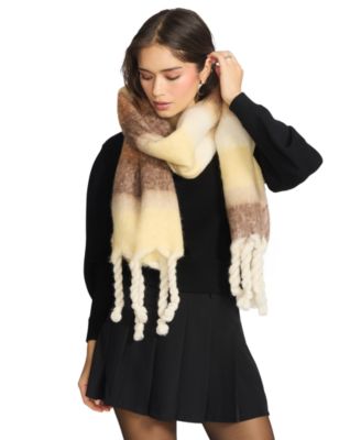 Women's Varsity Striped Fringe Scarf