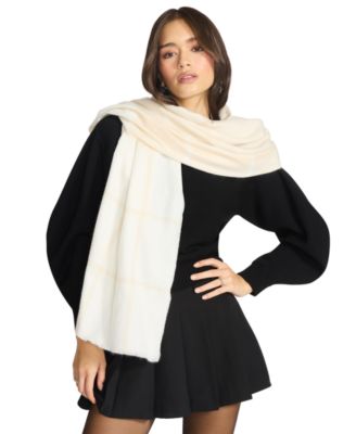 Women's Plaid Blanket Wrap Scarf