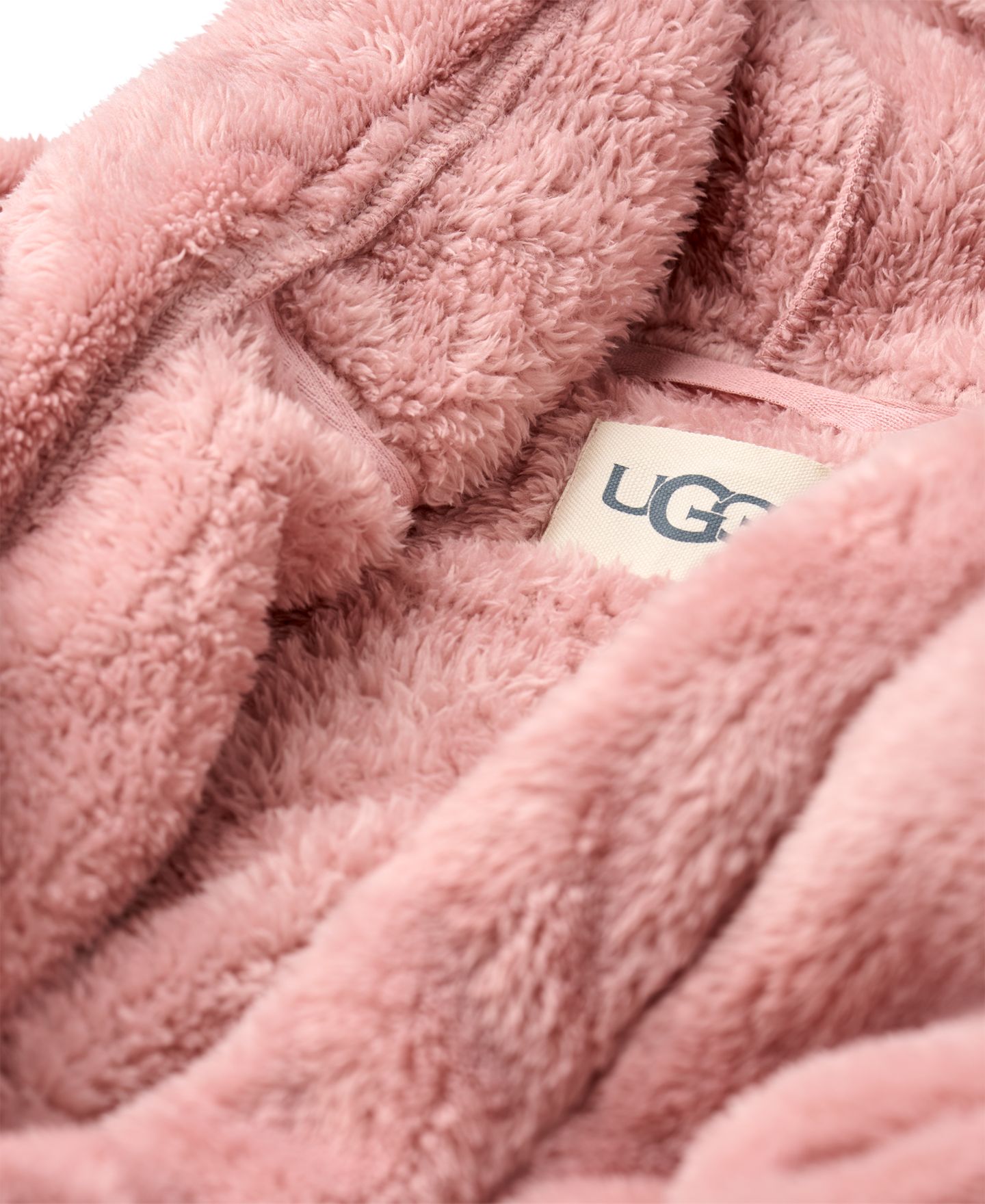 Халат Belted, флис — UGG®, цвет: Пыльный розовый — фото 3