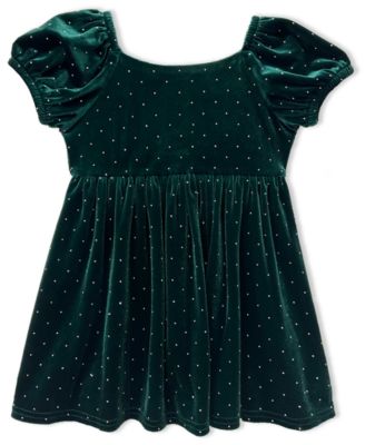Baby Girls' Stretch Velvet Dress