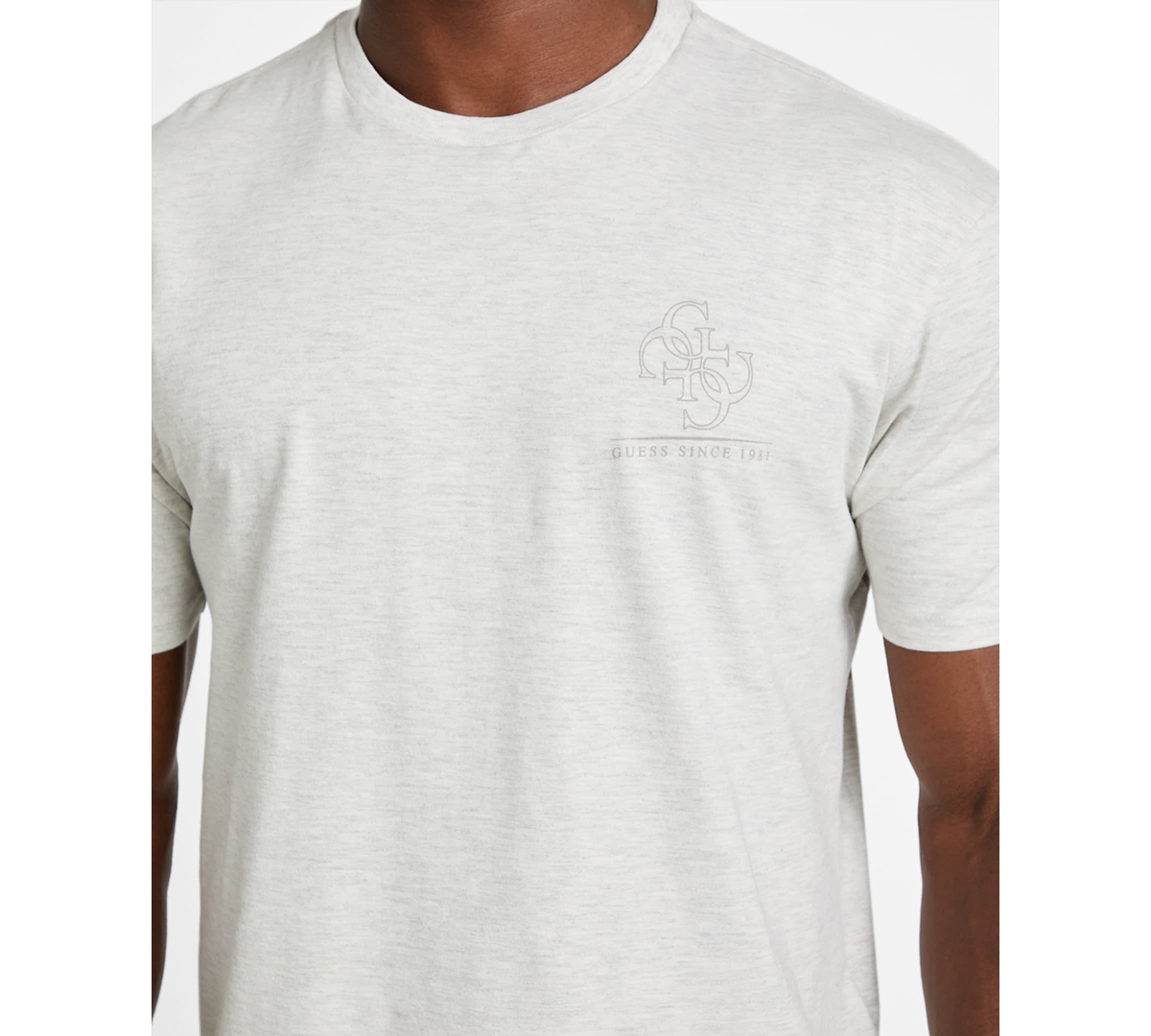 Guess Men's Distressed Quattro G Relaxed-fit Graphic T-shirt In White