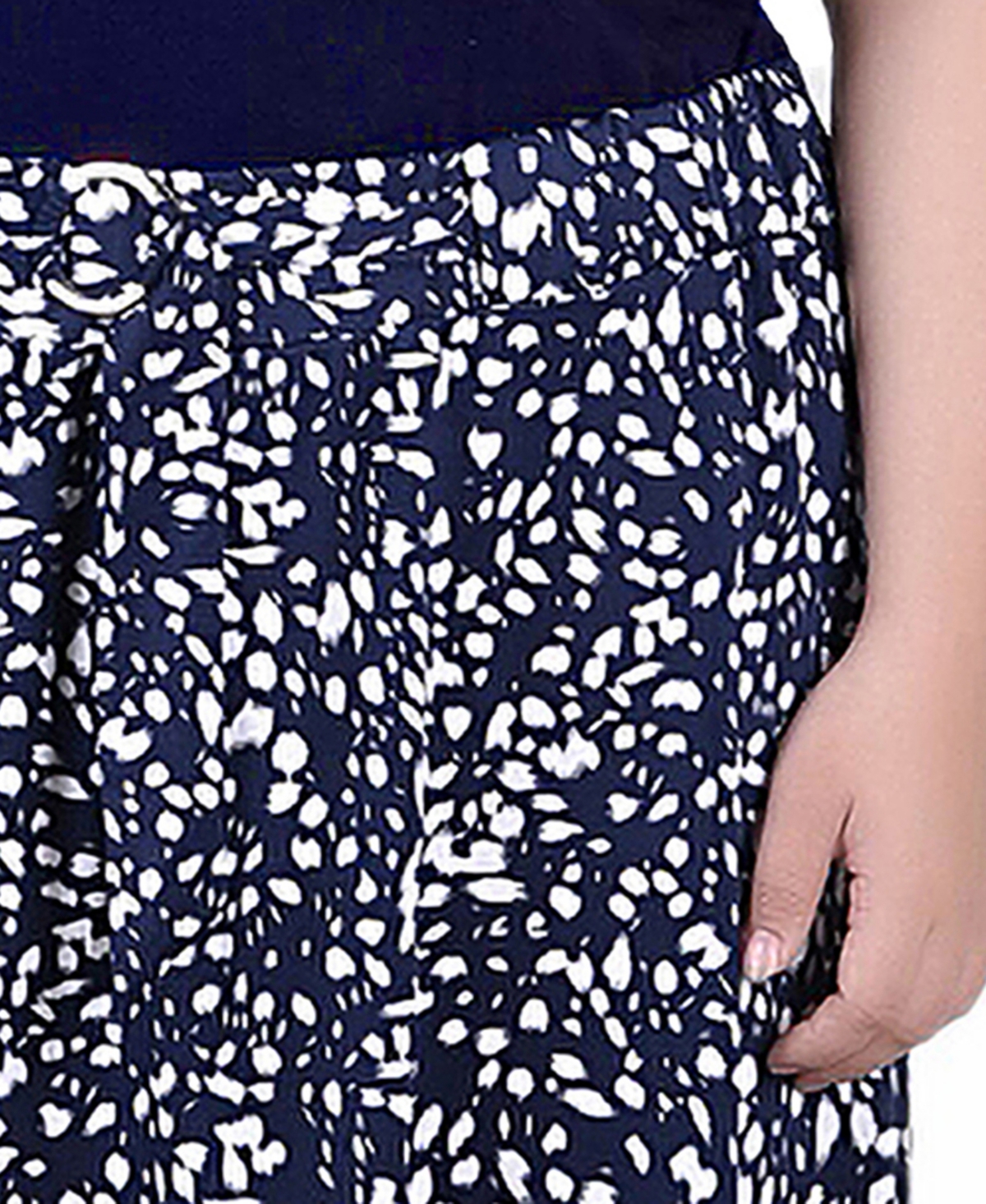 Ny Collection Plus Size Maxi Length Skirt In Black