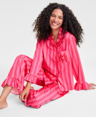 Women's Minnie Mouse Satin Pajamas Sleep Set, Macy's Exclusive