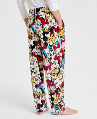 Adult Mickey Mouse & Friends Plush Pajama Pants, Macy's Exclusive