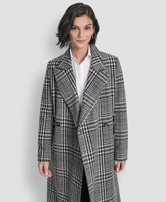 Women's Notch Collar Belted Wrap Coat - thumbnail 6