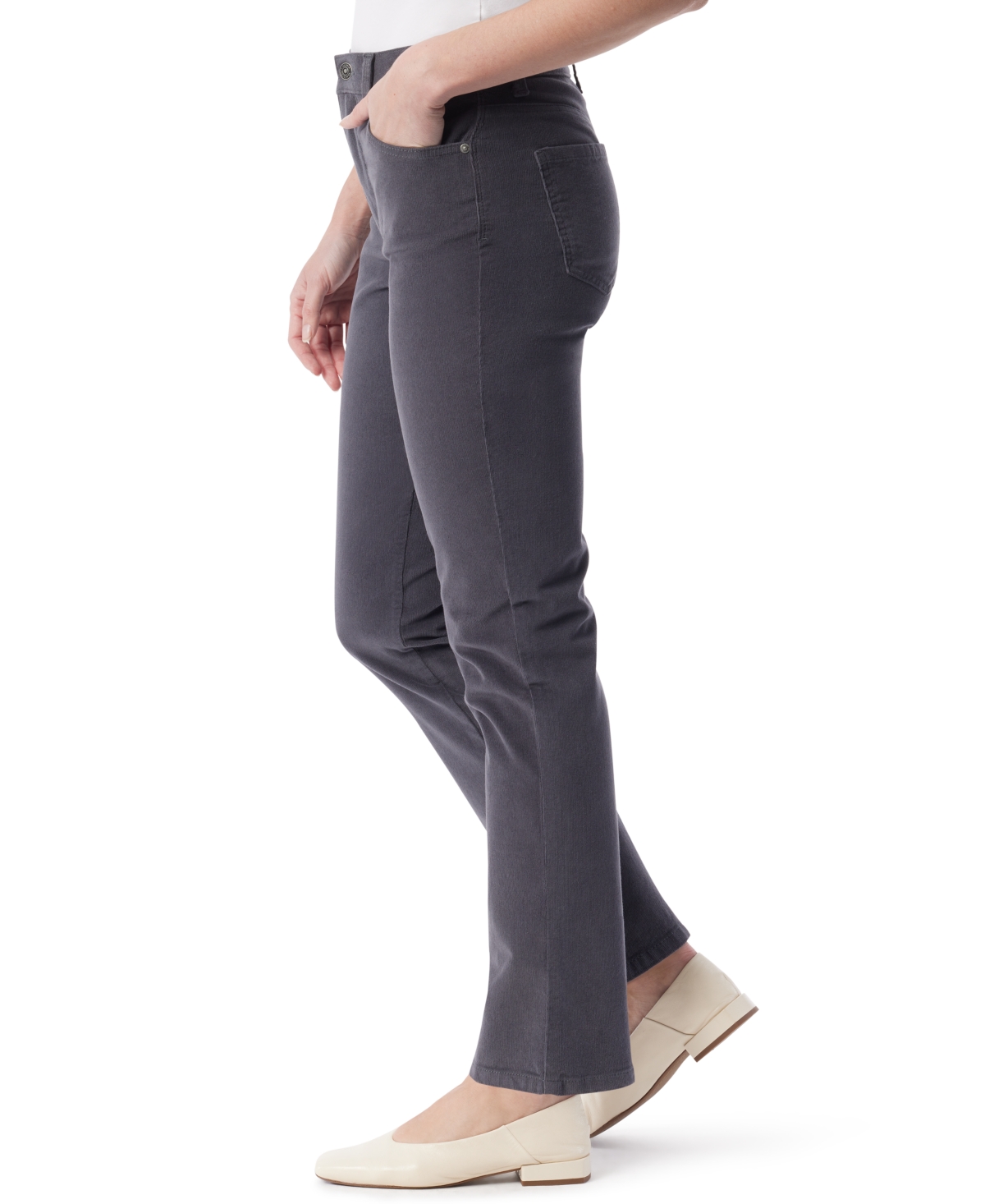 Gloria Vanderbilt Women's Amanda Cord Casual Pants In Blue